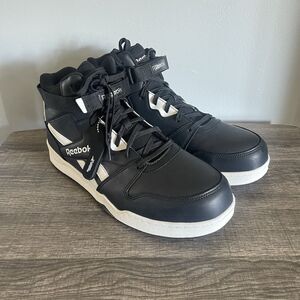 Reebok Work Men Black White High Top Composite Toe Sneakers Shoes BB4500 US16